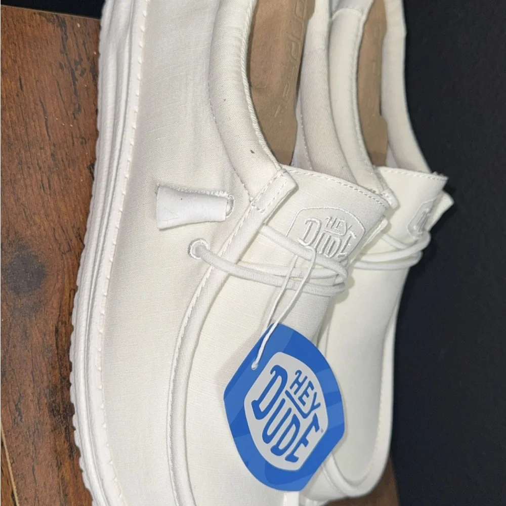 Hey Dude White Loafers Slip-Ons Casual - Picture 2 of 2